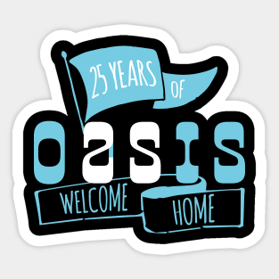 Oasis 25th Anniversary Logo (1) Sticker